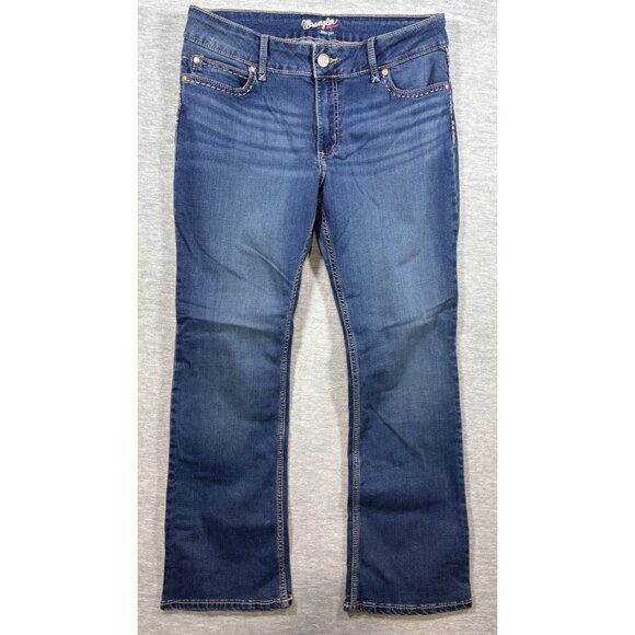 Wrangler Jeans Womens  13/14 x 30 Boot Cut Stretch Denim Mid-Rise Classic Fit - Picture 1 of 5